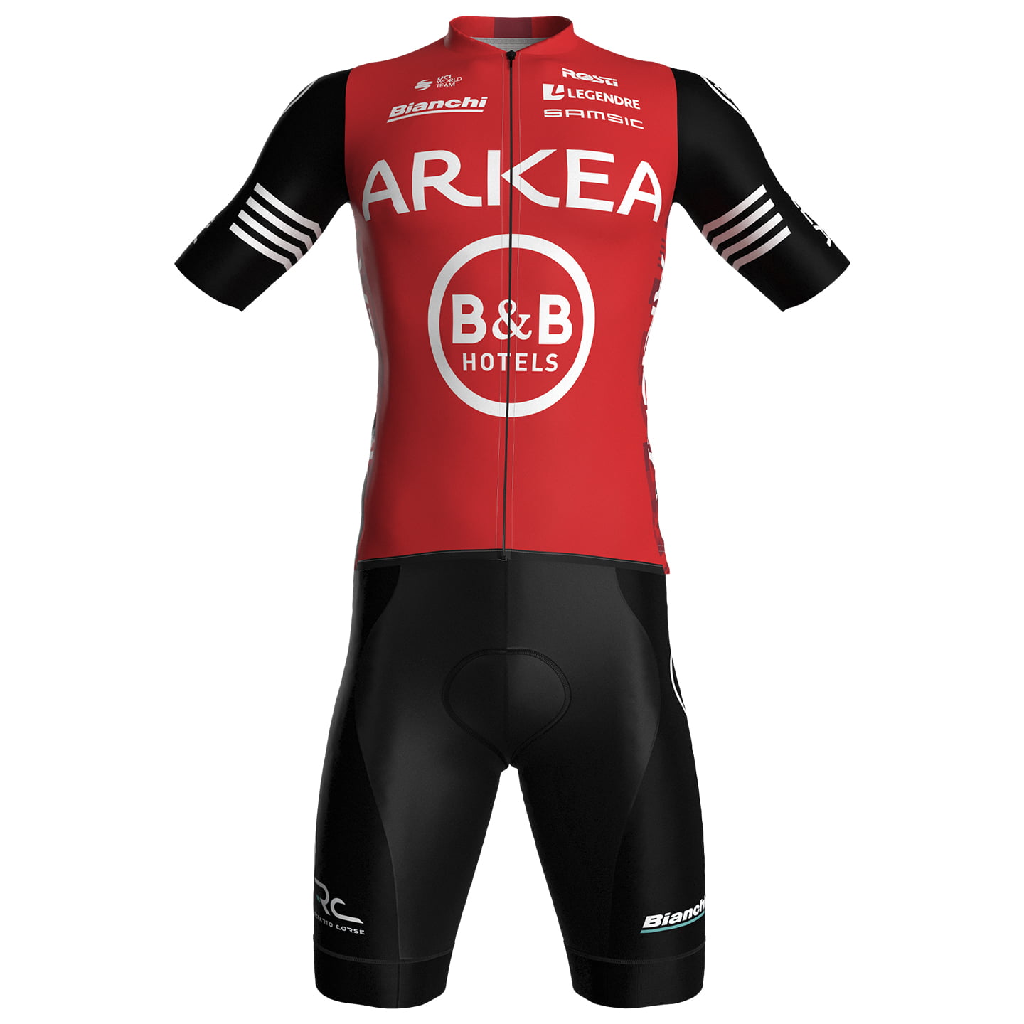ARKEA - B&B HOTELS 2025 Set (fietsshirt + fietsbroek) set (2 artikelen), voor