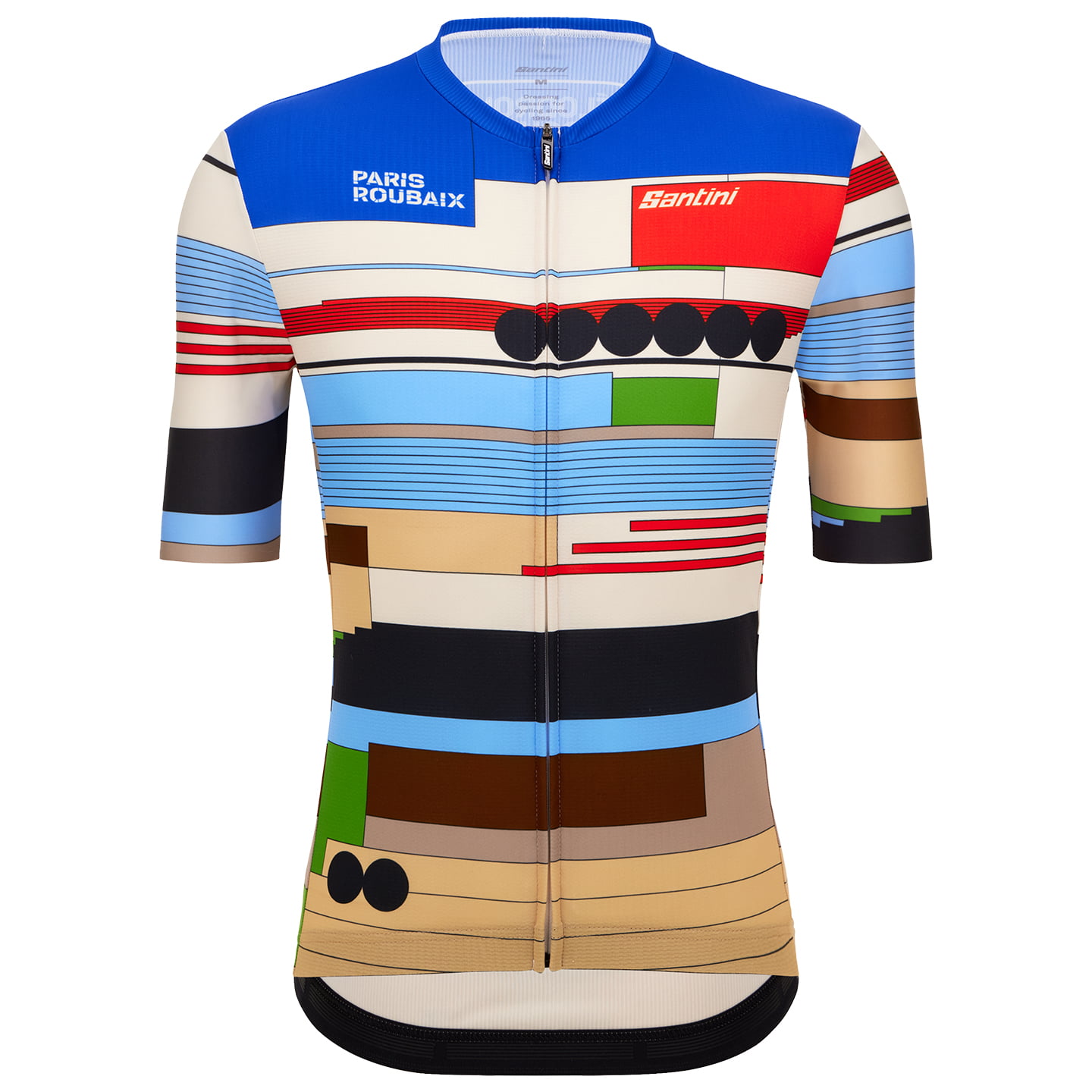 SANTINI Shirt met korte mouwen Paris-Roubaix 2024 fietsshirt met korte mouwen,
