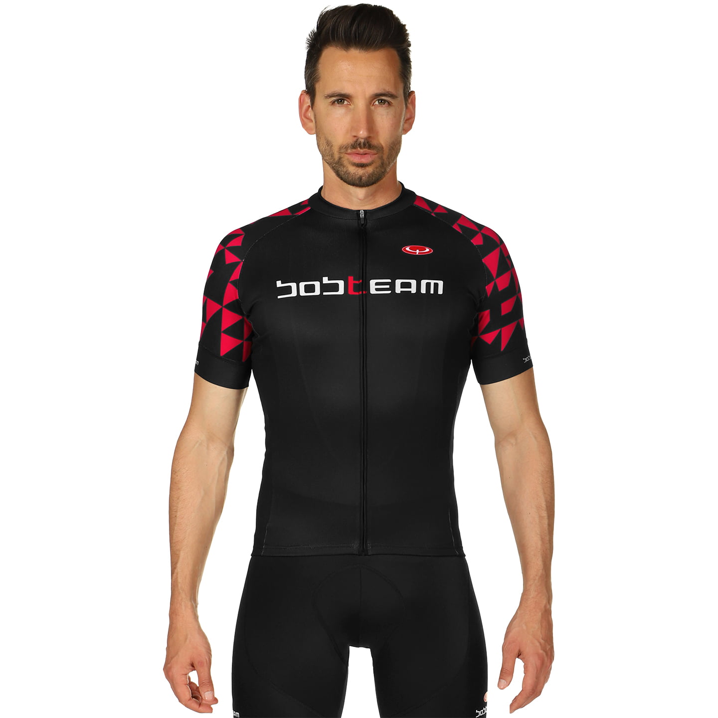 Wielershirt, BOBTEAM Shirt met korte mouwen Les Alpes fietsshirt met korte
