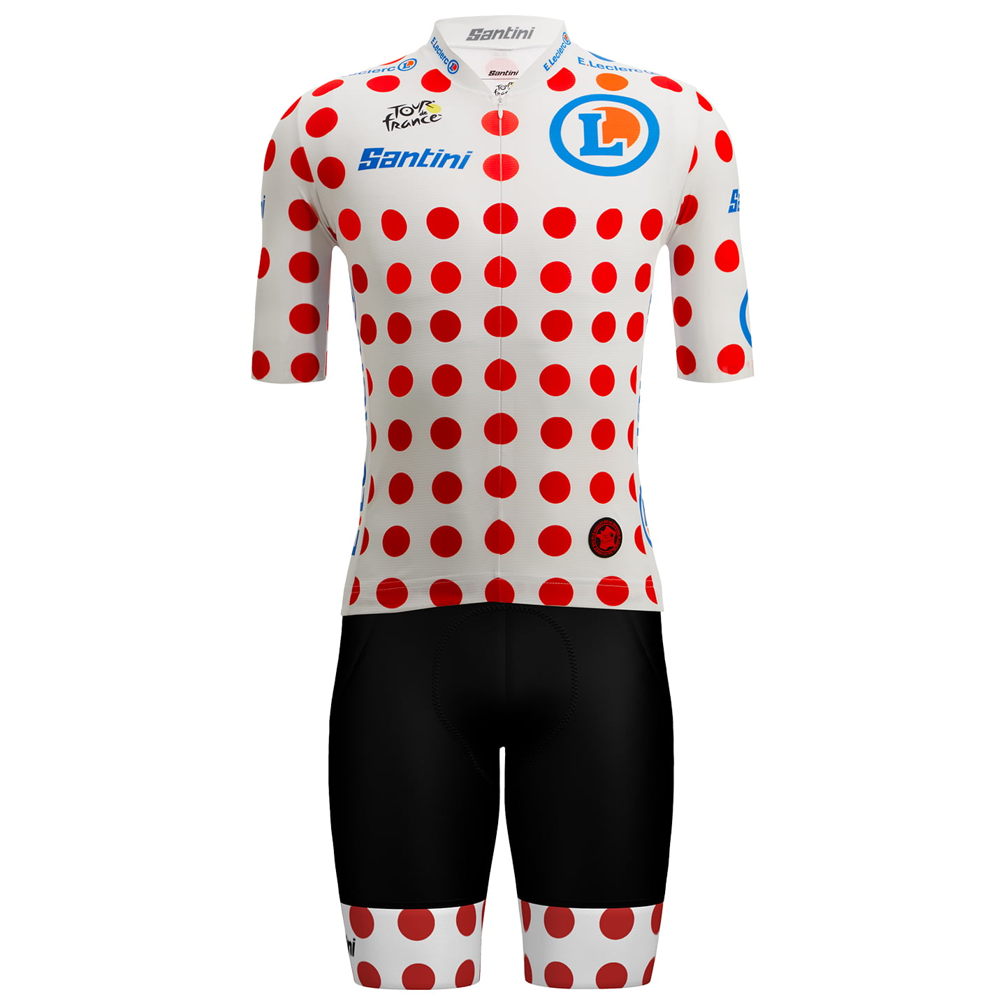 TOUR DE FRANCE Race 2025 Set (fietsshirt + fietsbroek) set (2 artikelen), voor