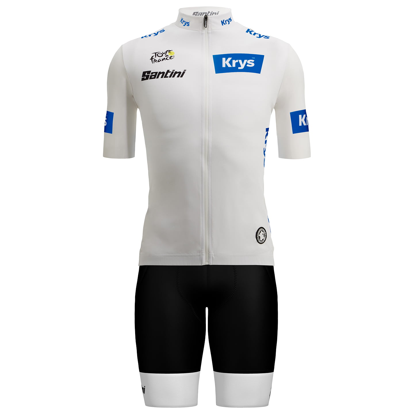 TOUR DE FRANCE 2025 Set (fietsshirt + fietsbroek) set (2 artikelen), voor heren,