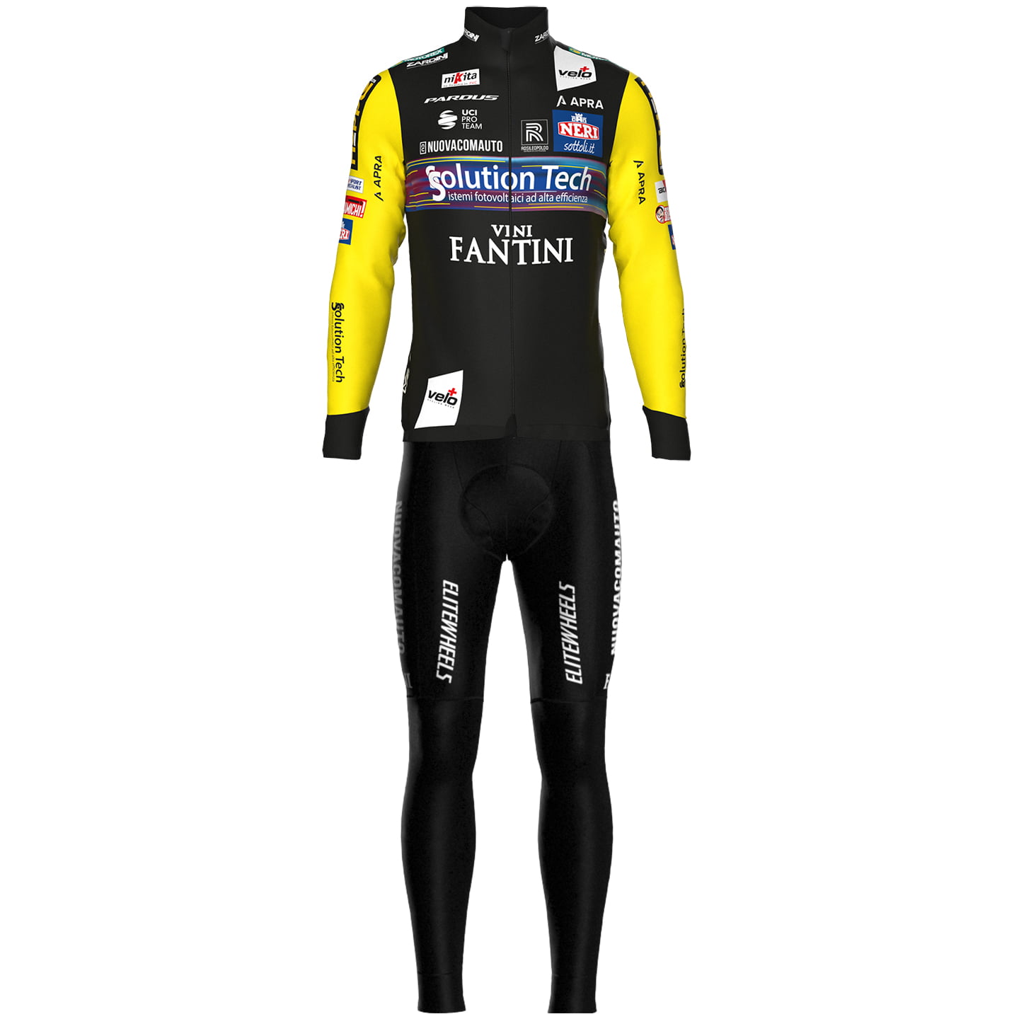 SOLUTION TECH - VINI FANTINI 2025 Set (winter fietsjack + lange koersbroek) set