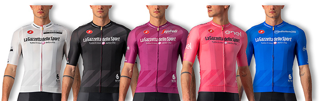 Wertungstrikots Giro d'Italia 2021 Castelli