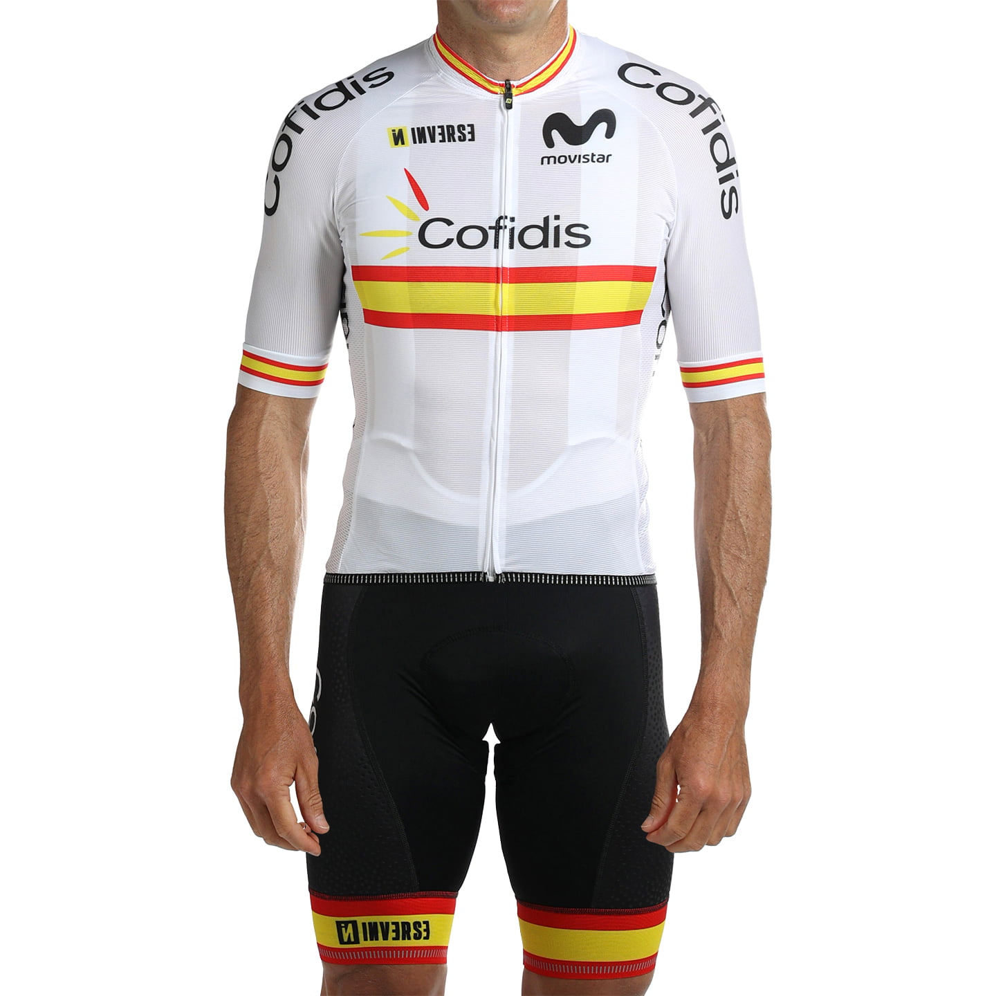 SPANISH NATIONAL TEAM 2024 Set (cycling jersey + cycling shorts) Set (2 pieces), for men, Cycling clothing
