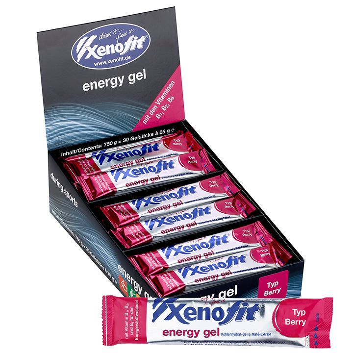 XENOFIT Energy Gel Red Berry 30 units/box, Sports food
