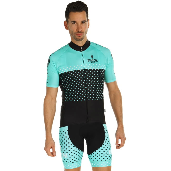 BIANCHI MILANO Quirra Set (fietsshirt + fietsbroek) set (2 artikelen), voor here