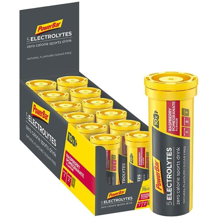 POWERBAR Bruistabletten 5Electrolytes Raspberry Pomegranate, Sportdrank, Prestat