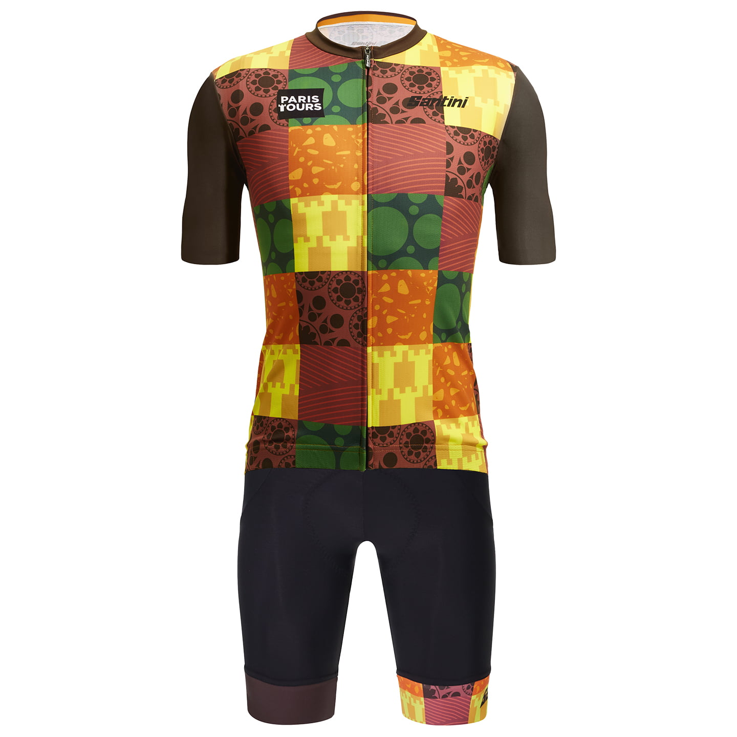 SANTINI Paris Tours Vigne 2023 Set (cycling jersey + cycling shorts) Set (2 pieces), for men, Cycling clothing