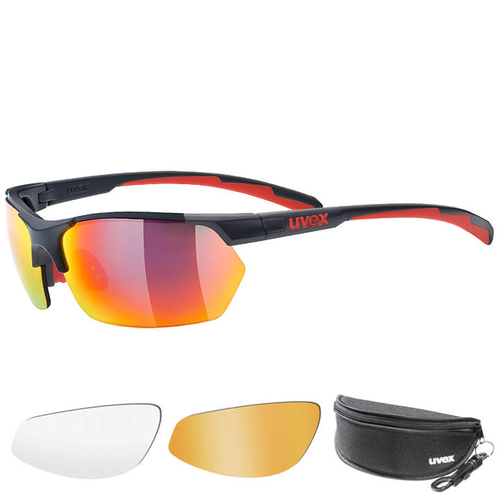UVEX Brillenset Sportstyle 114 2021 bril, Unisex (dames / heren), Sportbril, Fie