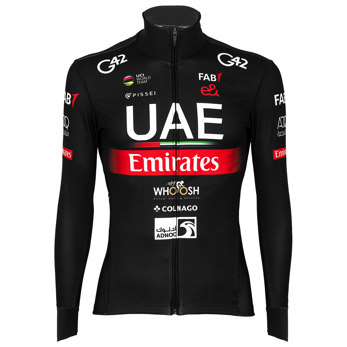 UAE TEAM EMIRATES Winter Jacket 2024 Thermal Jacket, for men, size L, Cycle jacket, Cycle gear