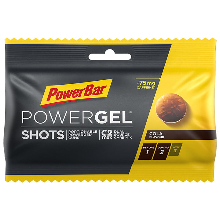Powergel Shots Cola + cafféine 24 pièces/boîte