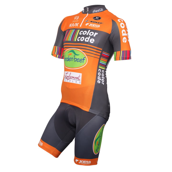 COLOR CODE-AQUALITY PROTECT 2016 Set (fietsshirt + fietsbroek), voor heren, Fiet