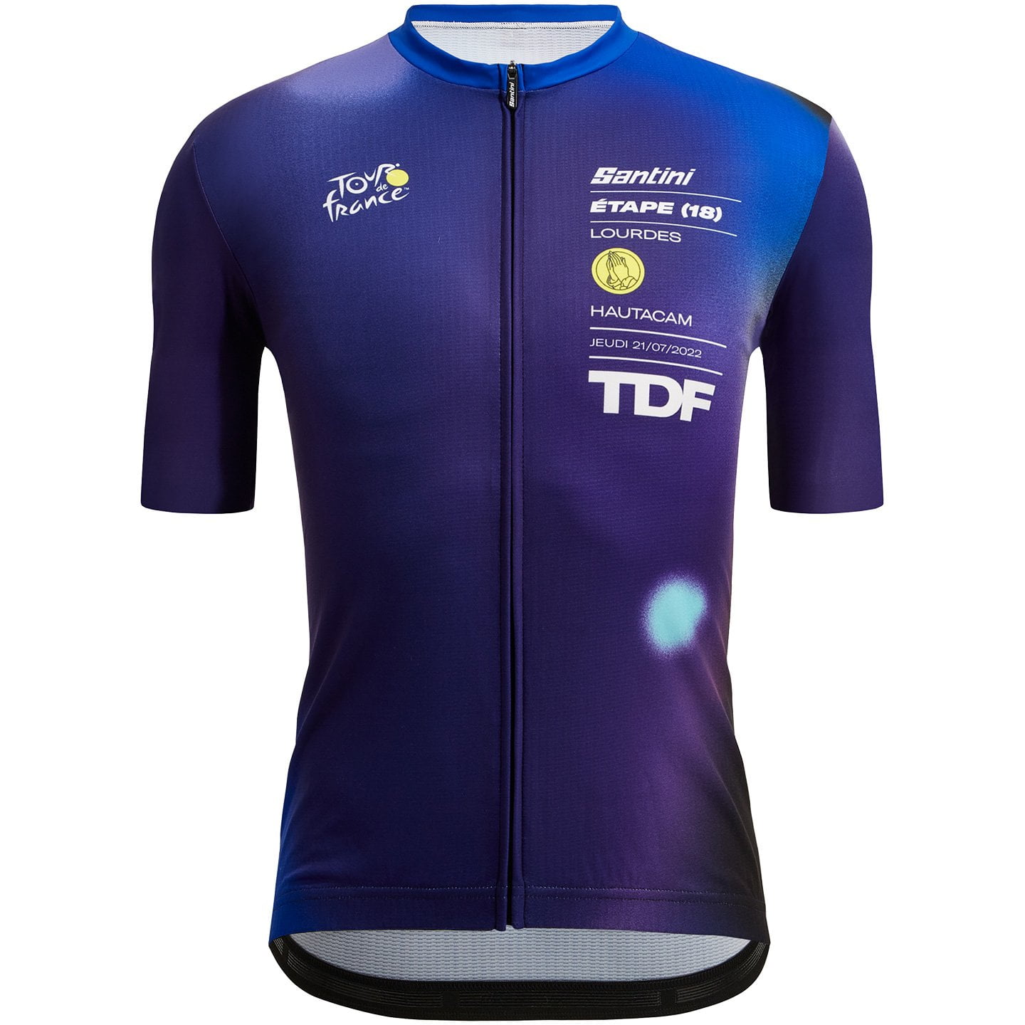 TOUR DE FRANCE Lourdes-Hautacam 2022 Short Sleeve Jersey, for men, size L, Cycling shirt, Cycle clothing