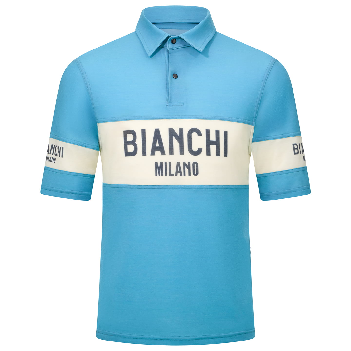 BIANCHI MILANO Retro poloshirt, voor heren, Maat 2XL, MTB shirt, MTB kleding