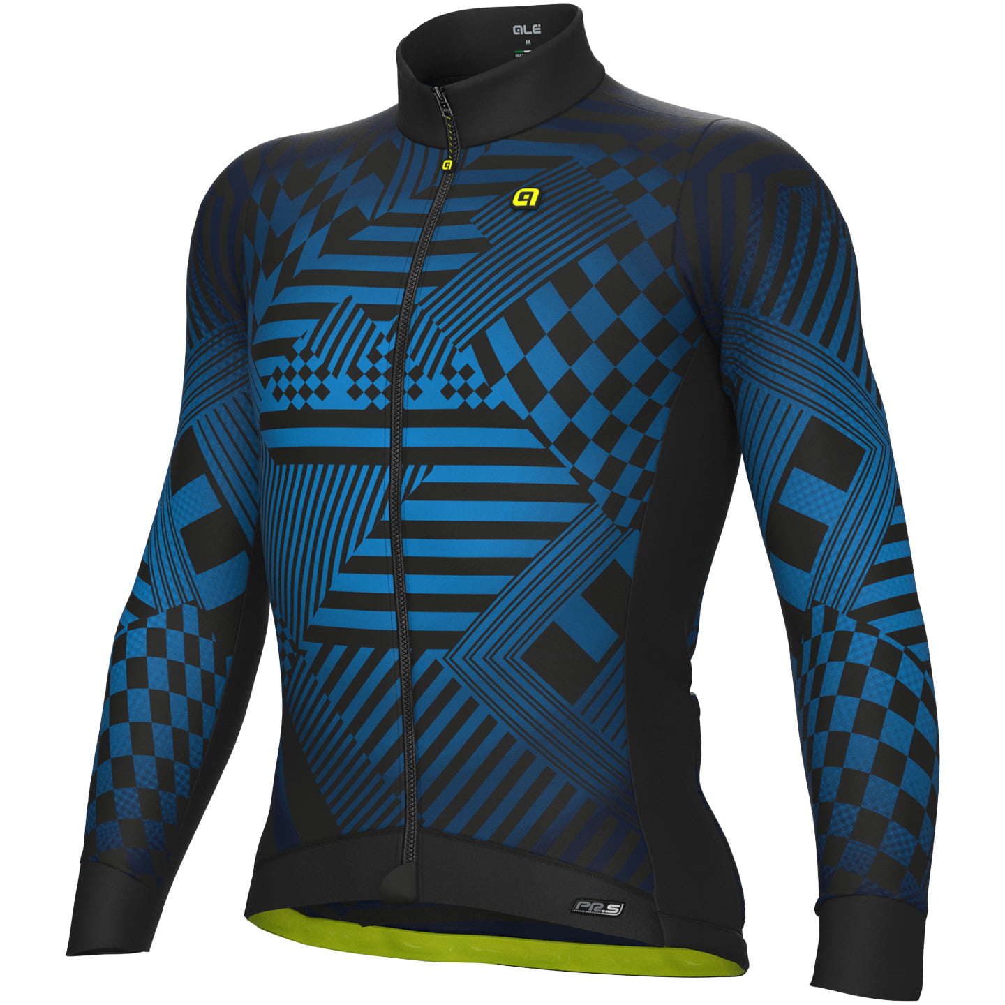 ALÉ Shirt met lange mouwen Checker fietsshirt met lange mouwen, voor heren, Maat