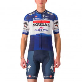 Castelli World Champion Soudal Quick-Step 2023 Short Sleeve Jersey, White