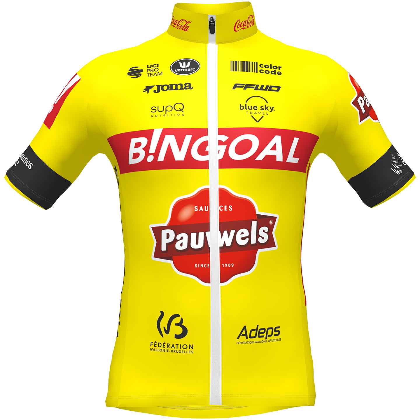BINGOAL PAUWELS SAUCES WB 2022 Short Sleeve Jersey, for men, size 2XL, Cycle shirt, Bike gear