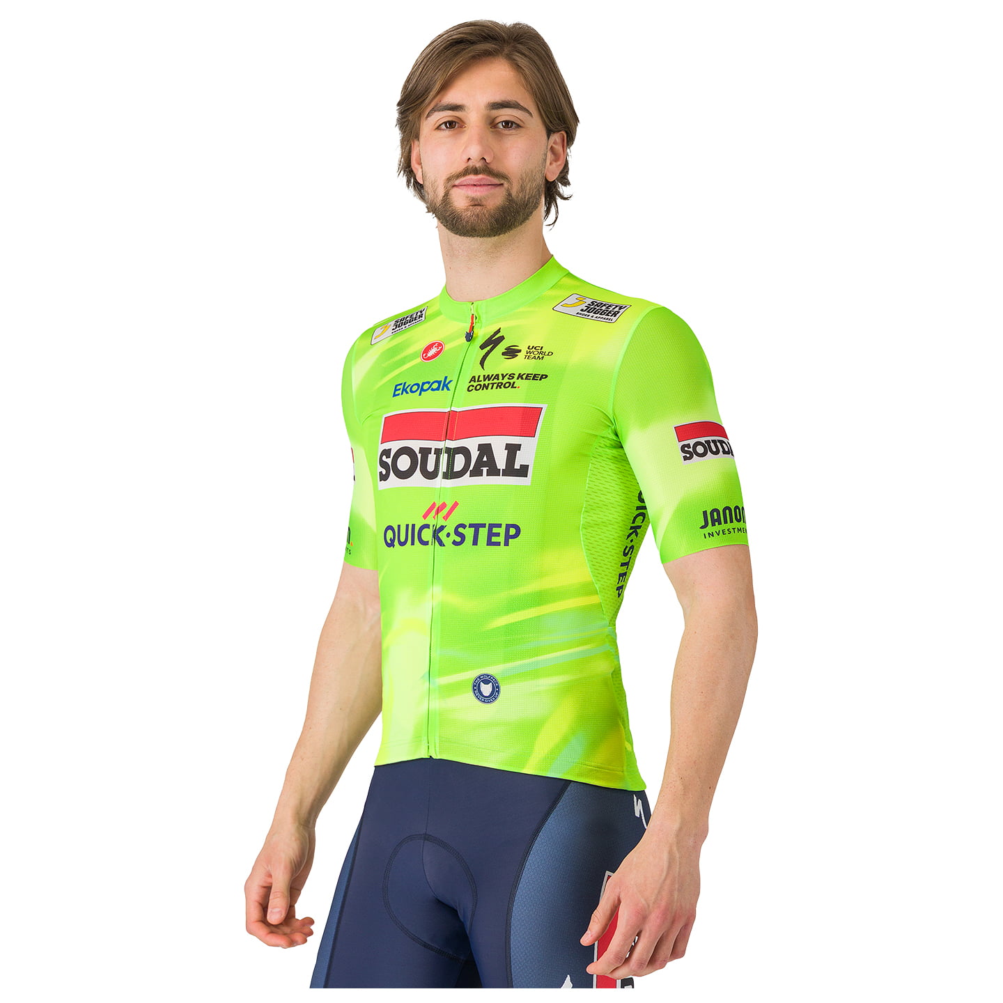 SOUDAL-QUICK-STEP WOLFPACK Visibility 25 fietsshirt met korte mouwen, voor