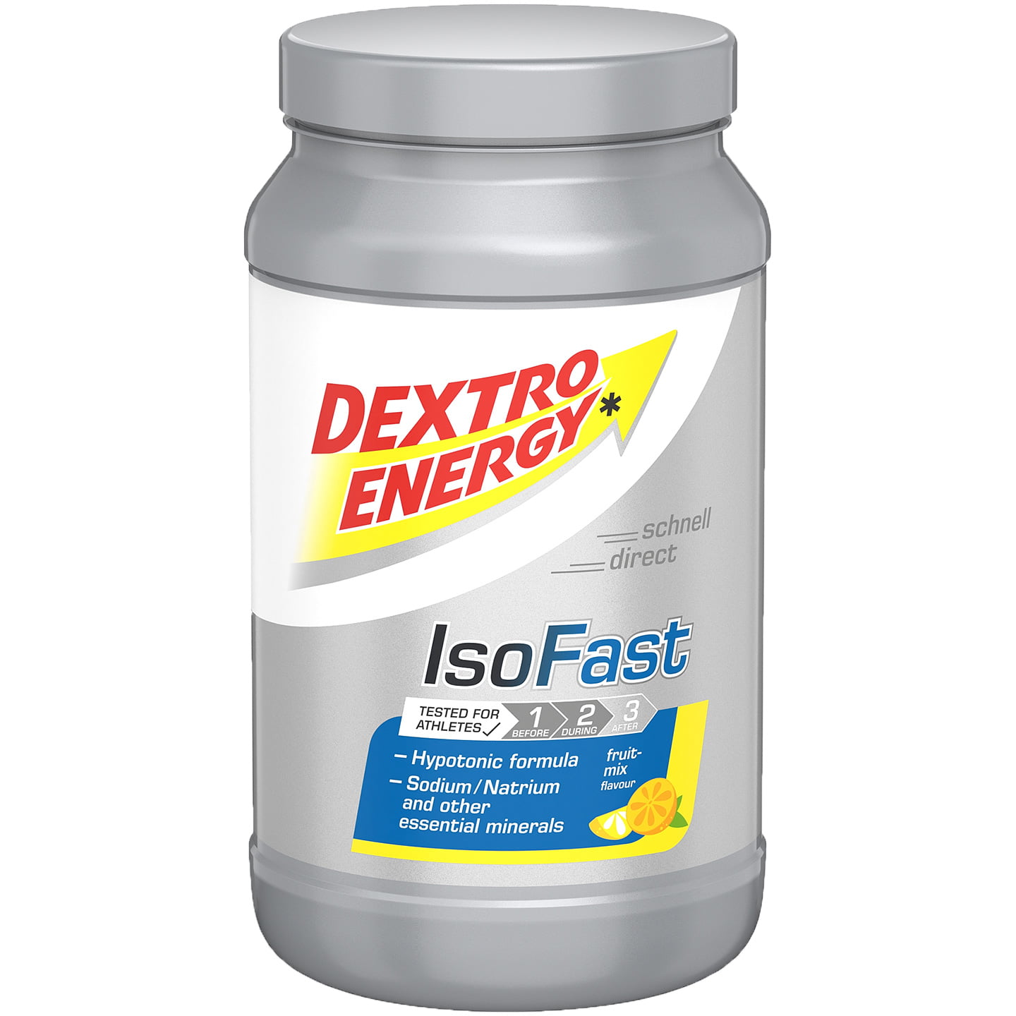 DEXTRO ENERGY Iso Fast Drink Fruit Mix 1120g blikje drank, Sportdrank,