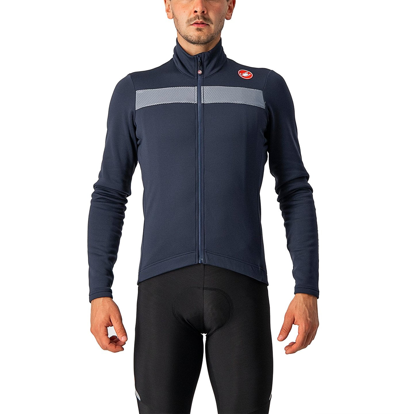 CASTELLI Puro 3 Long Sleeve Jersey Long Sleeve Jersey, for men, size L, Cycling jersey, Cycling clothing
