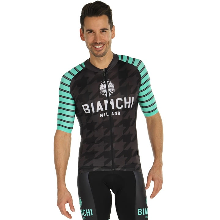 BIANCHI MILANO Flumini Short Sleeve Jersey Short Sleeve Jersey, for men, size S, Cycling jersey, Cycling clothing