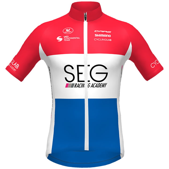 SEG RACING ACADMY Dutch Champion Short Sleeve Jersey 2021, for men, size XL, Bike Jersey, Cycle gear