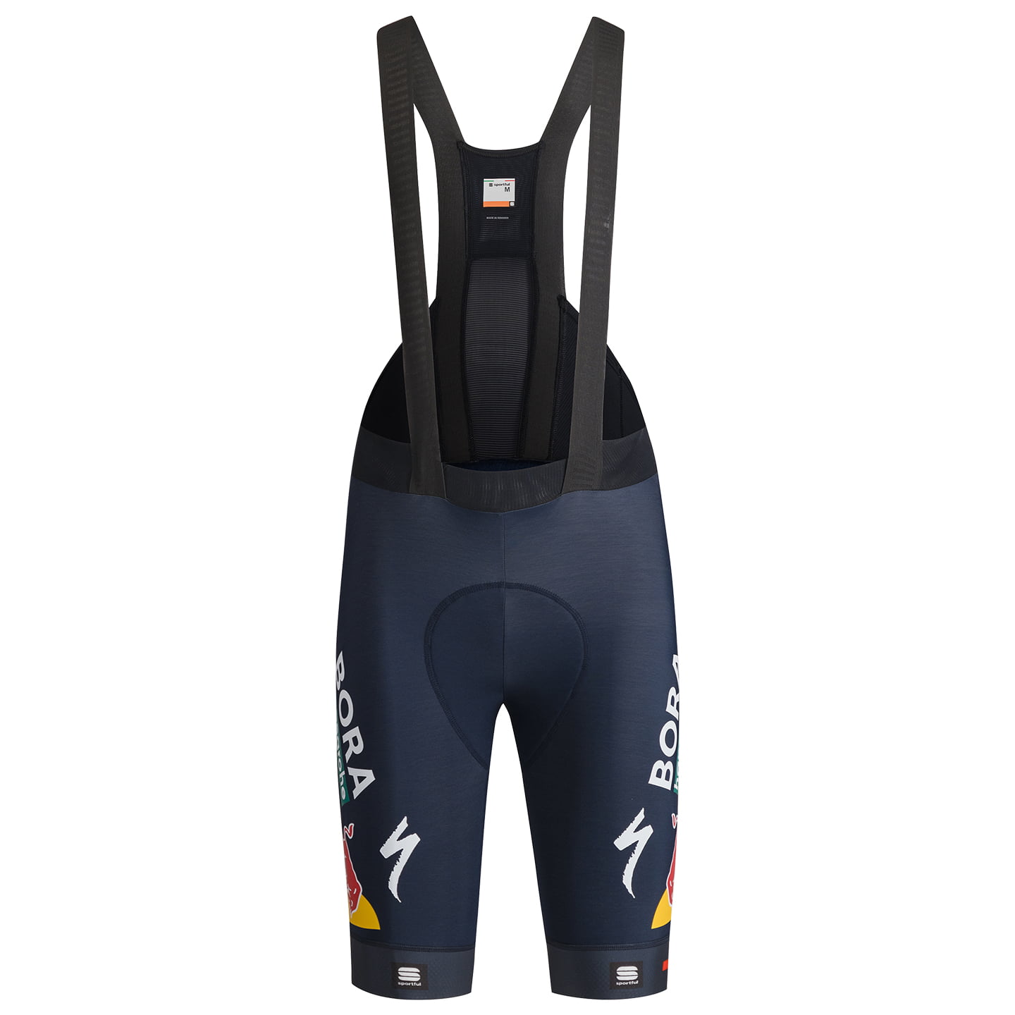 RED BULL-BORA-hansgrohe Bib Shorts Fiandre 2024 blue