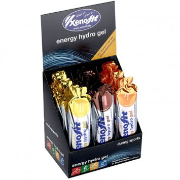 Boisson Hydro Gel Drink assortiment de 3 goûts, 21 pièces/carton XENOFIT Boisson Hydro Gel Drink assortiment de 3 goûts, 21 pièces/carton