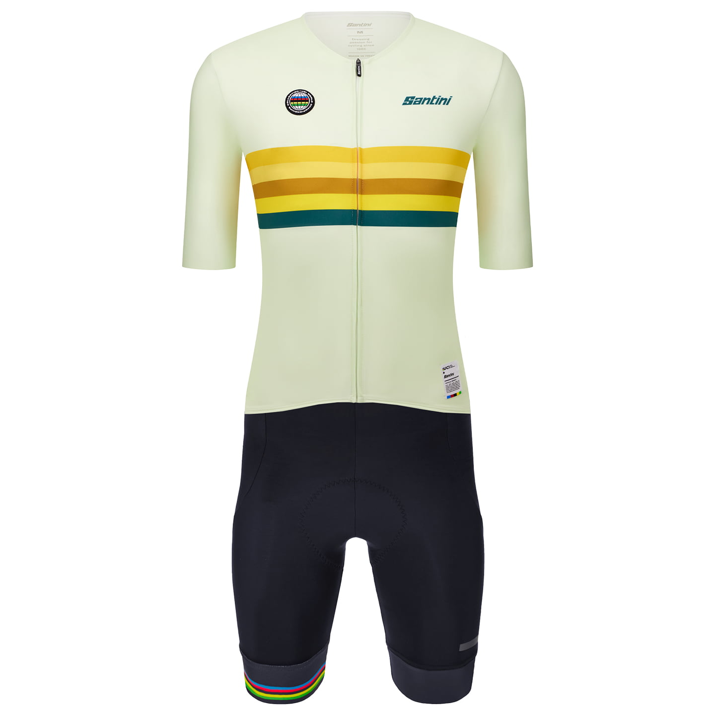 UCI WORLD CHAMPION Nations Line Set (fietsshirt + fietsbroek) set (2 artikelen),