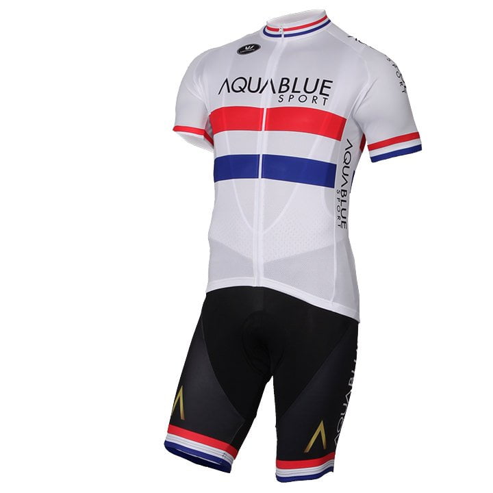 AQUA BLUE SPORT British Champion 2017 Set (cycling jersey + cycling shorts), for men, Cycling clothing