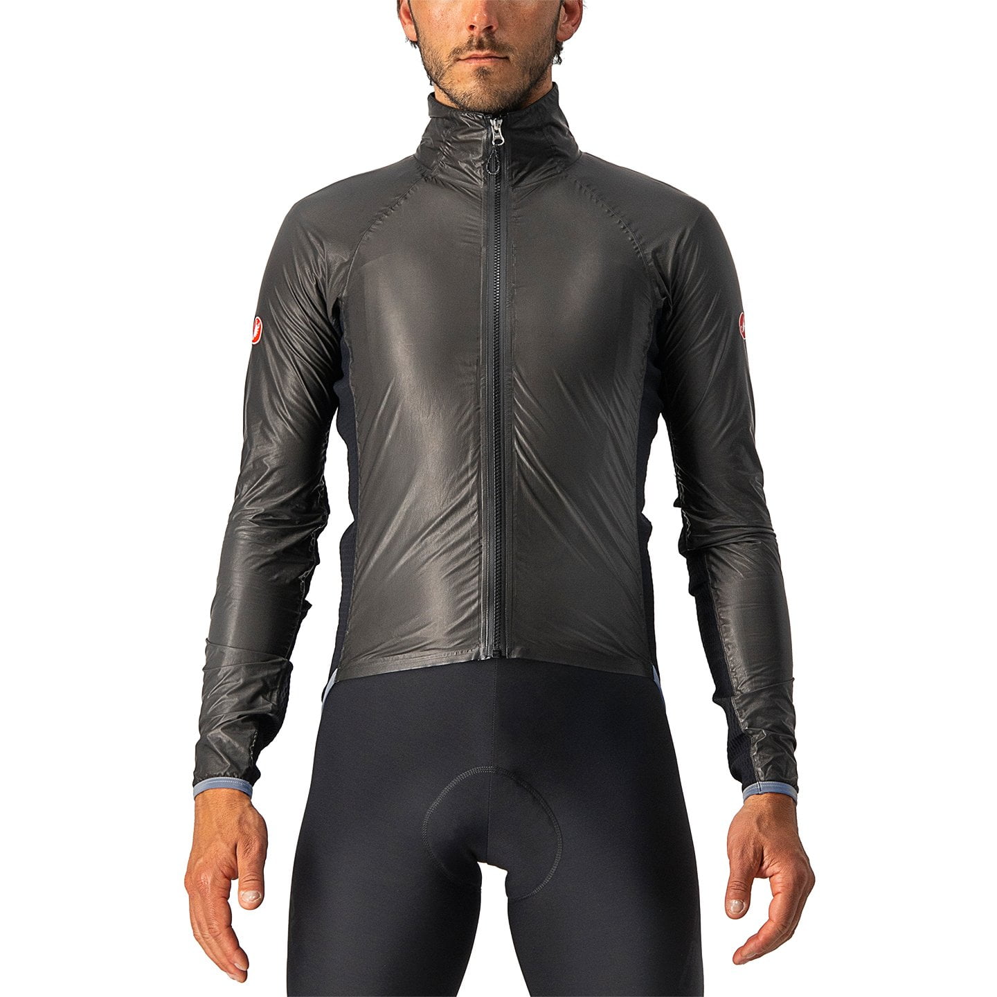 CASTELLI Slicker Pro rain jacket Waterproof Jacket, for men, size S, Cycle jacket, Rainwear