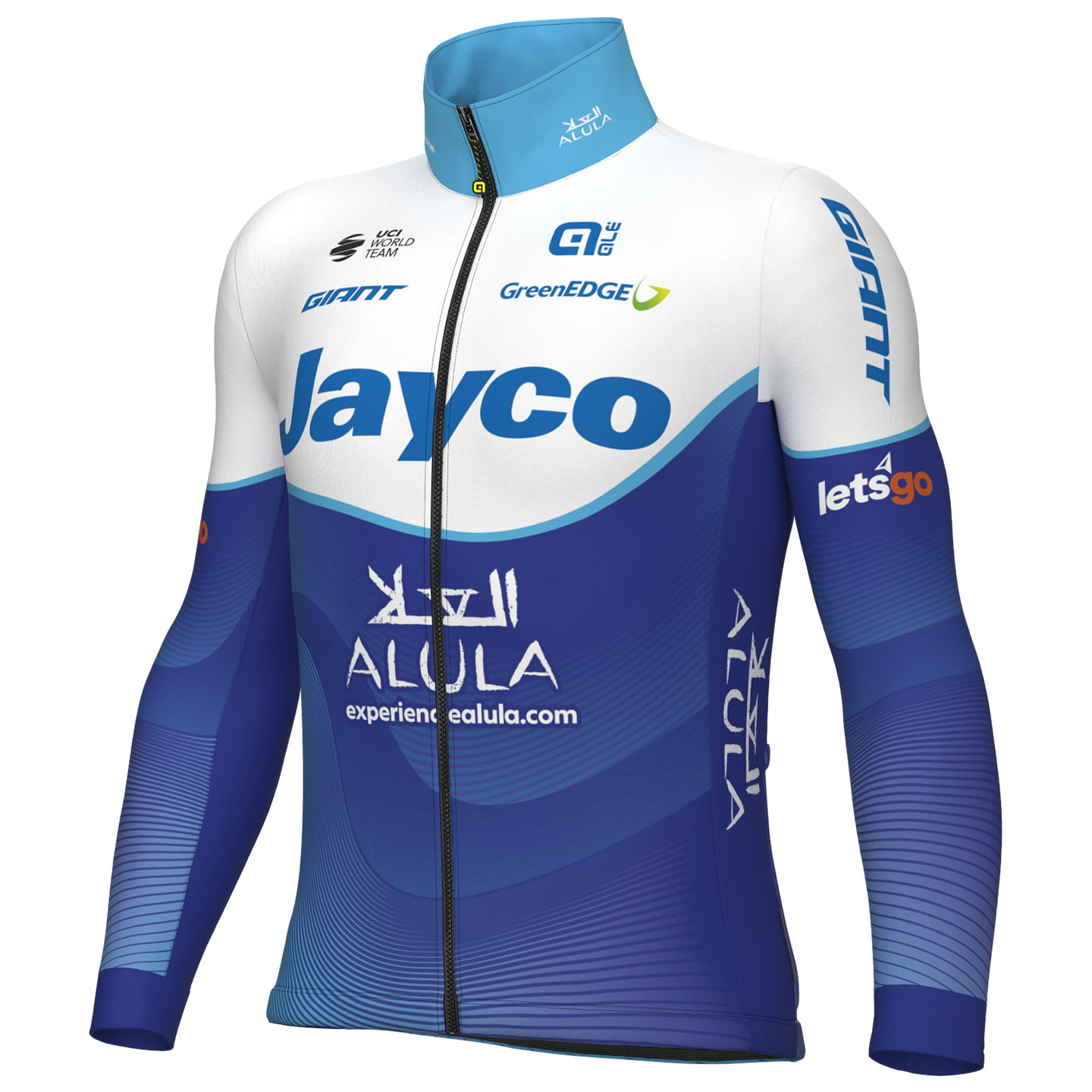 TEAM JAYCO-ALULA 2023 Thermal Jacket, for men, size L, Cycle jacket, Cycle gear