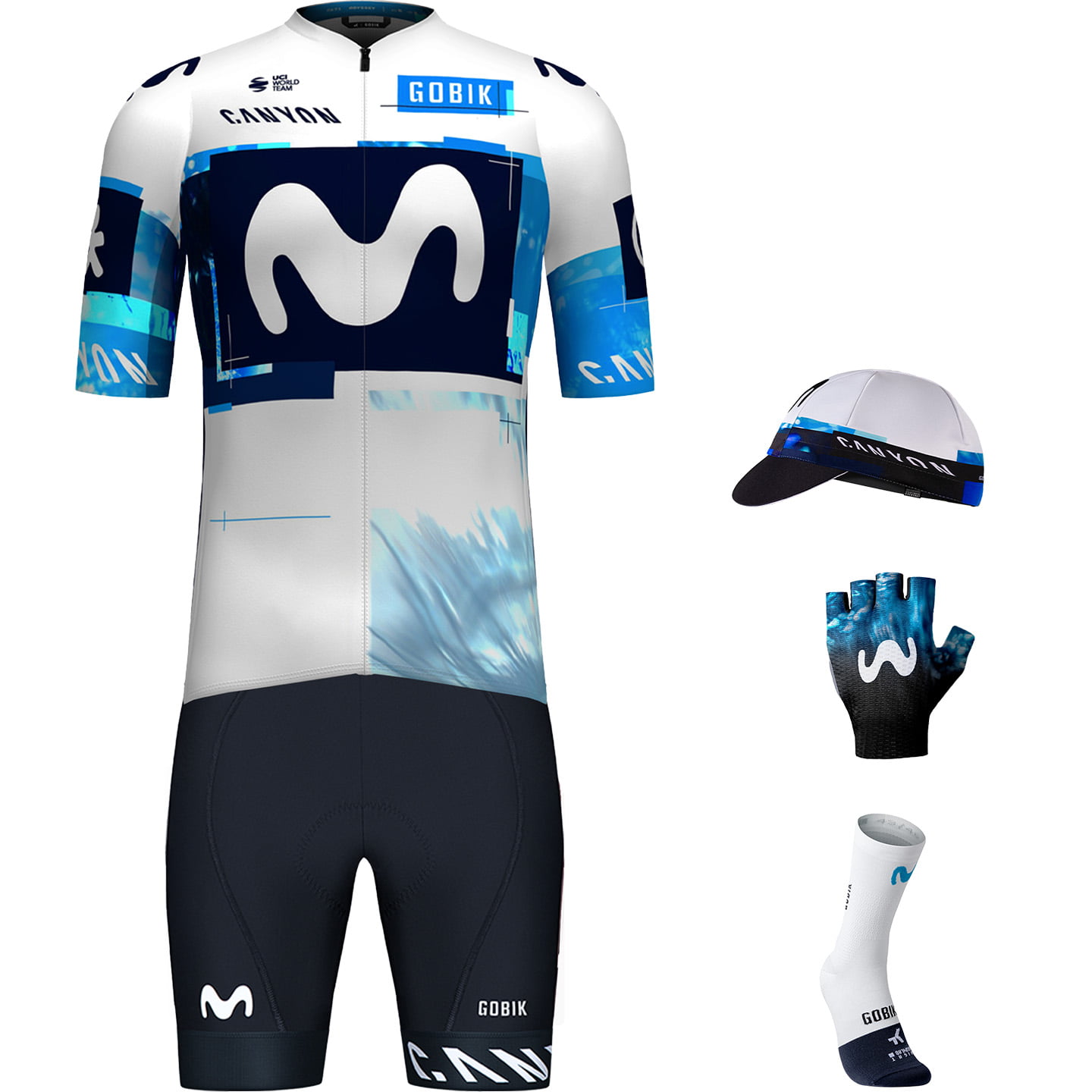 MOVISTAR TEAM 2025 Maxi-Set (5 stukken) maxiset (5 artikelen), voor heren,