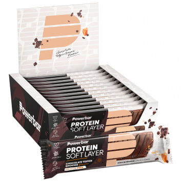Barretta Protein Soft Layer Choco Toffee Brownie 12 pz./scatola POWERBAR Barretta Protein Soft Layer Choco Toffee Brownie 12 pz./scatola