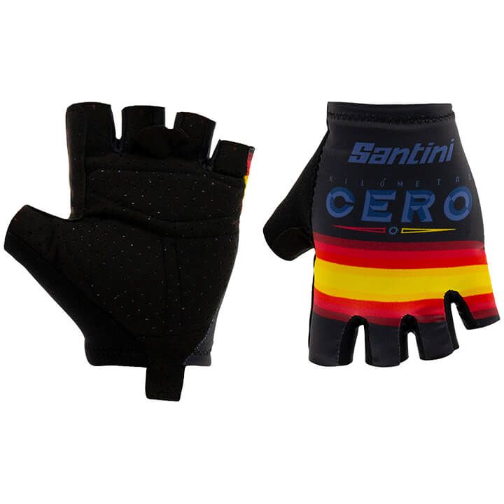 Bob Shop Santini La Vuelta KM CERO 2019 Cycling Gloves Cycling Gloves, for men, size S, Cycling gloves, Cycling clothing