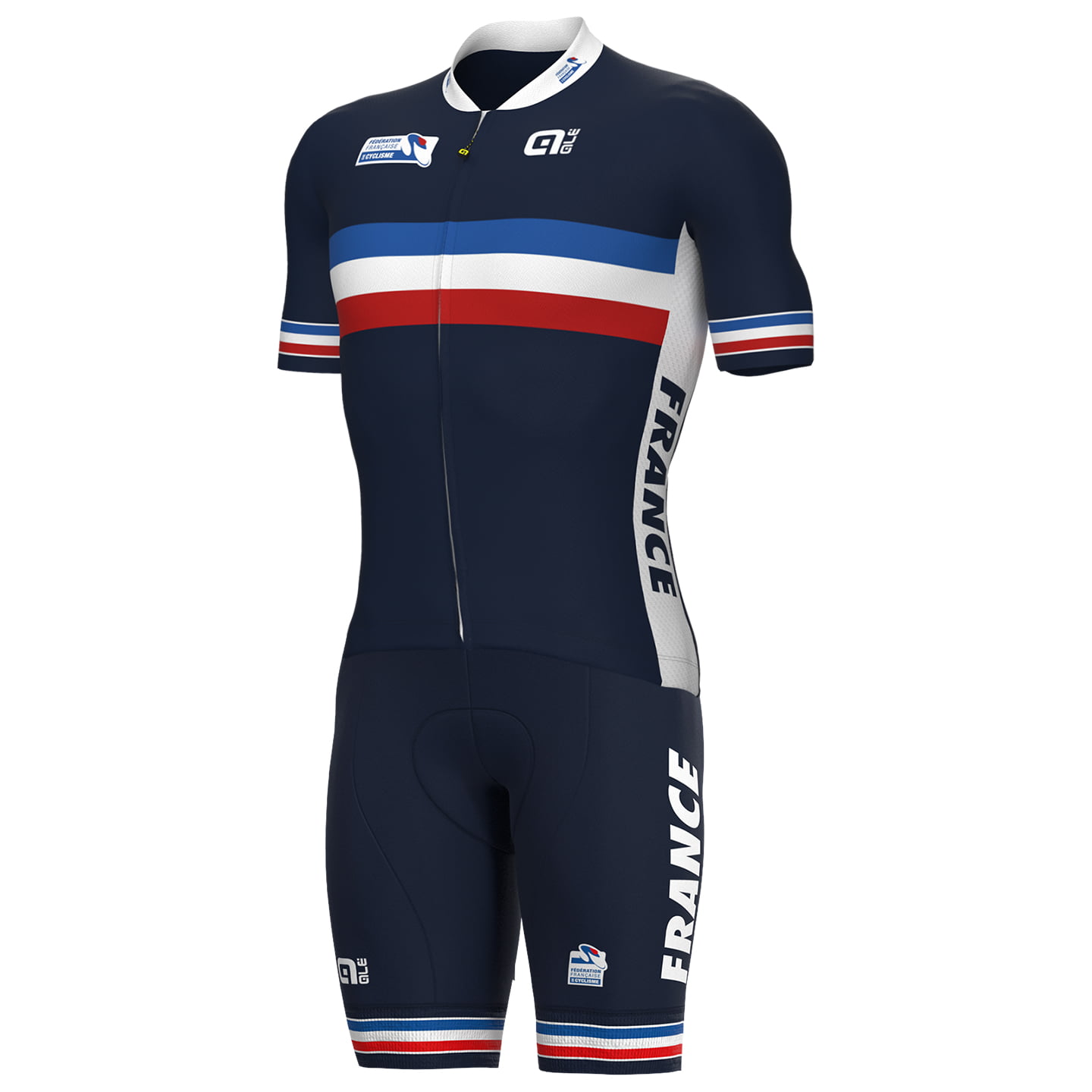 FRENCH NATIONAL TEAM 2022 Set (cycling jersey + cycling shorts) Set (2 pieces), for men, Cycling clothing