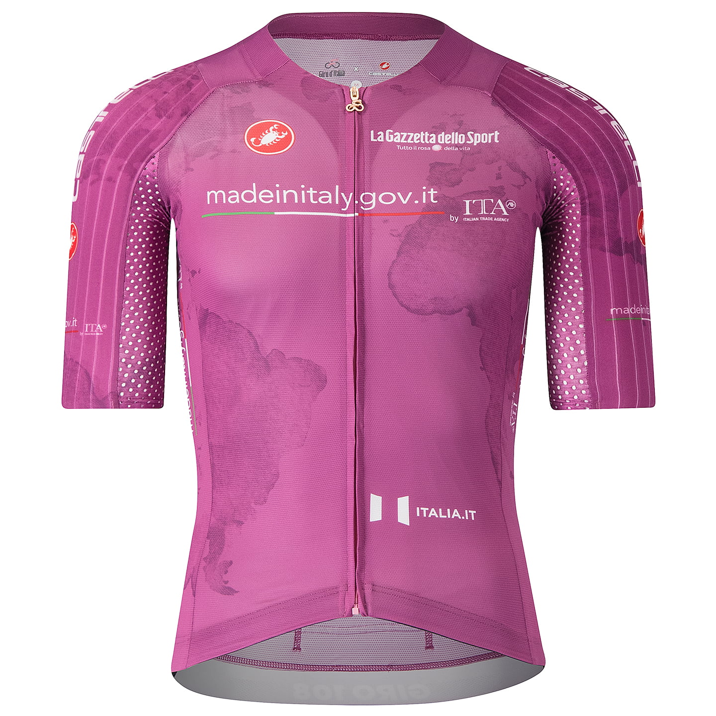 GIRO D'ITALIA Shirt met korte mouwen Race Maglia Ciclamino 2025 fietsshirt met