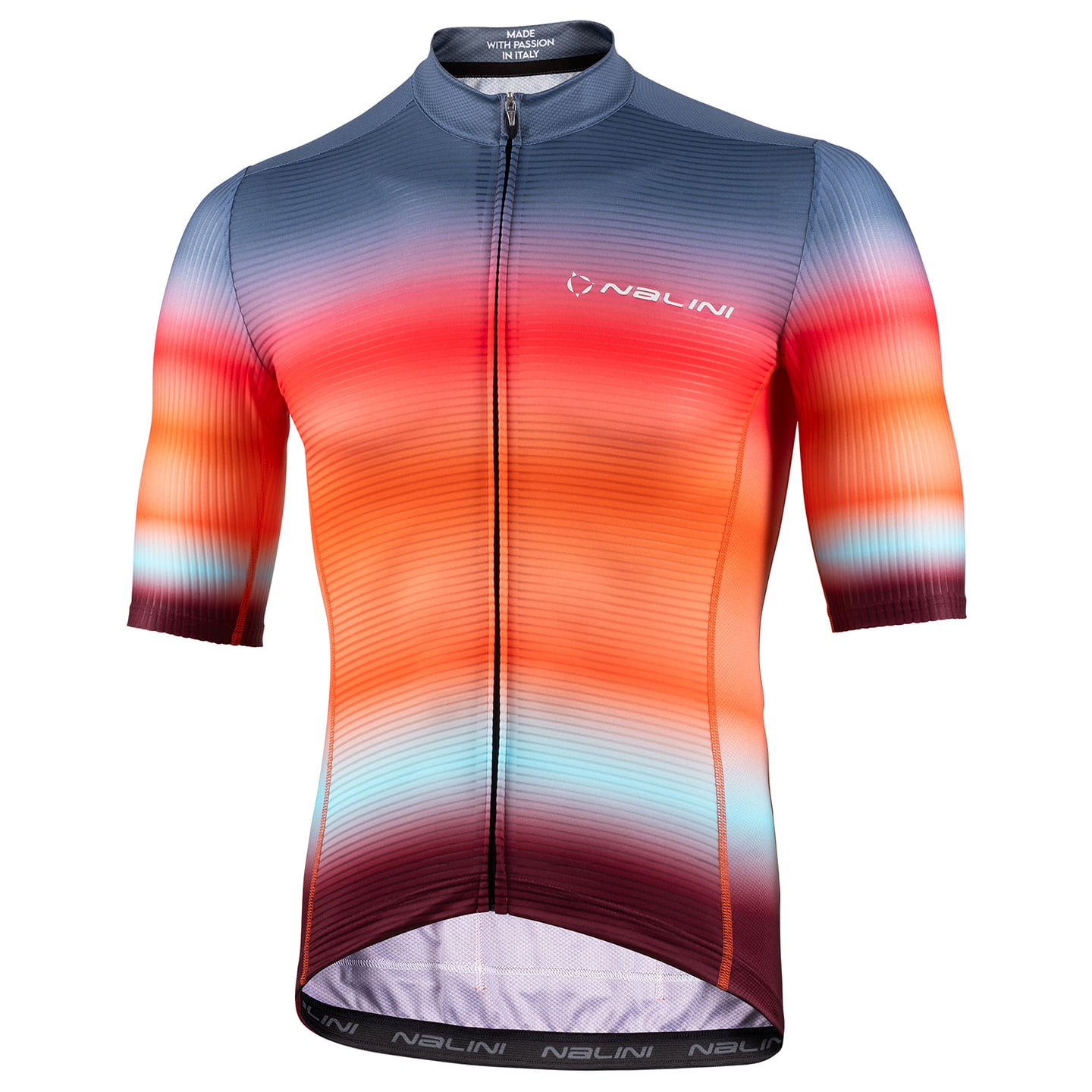 NALINI Trendy fietsshirt met korte mouwen, voor heren, Maat L, Fietsshirt,