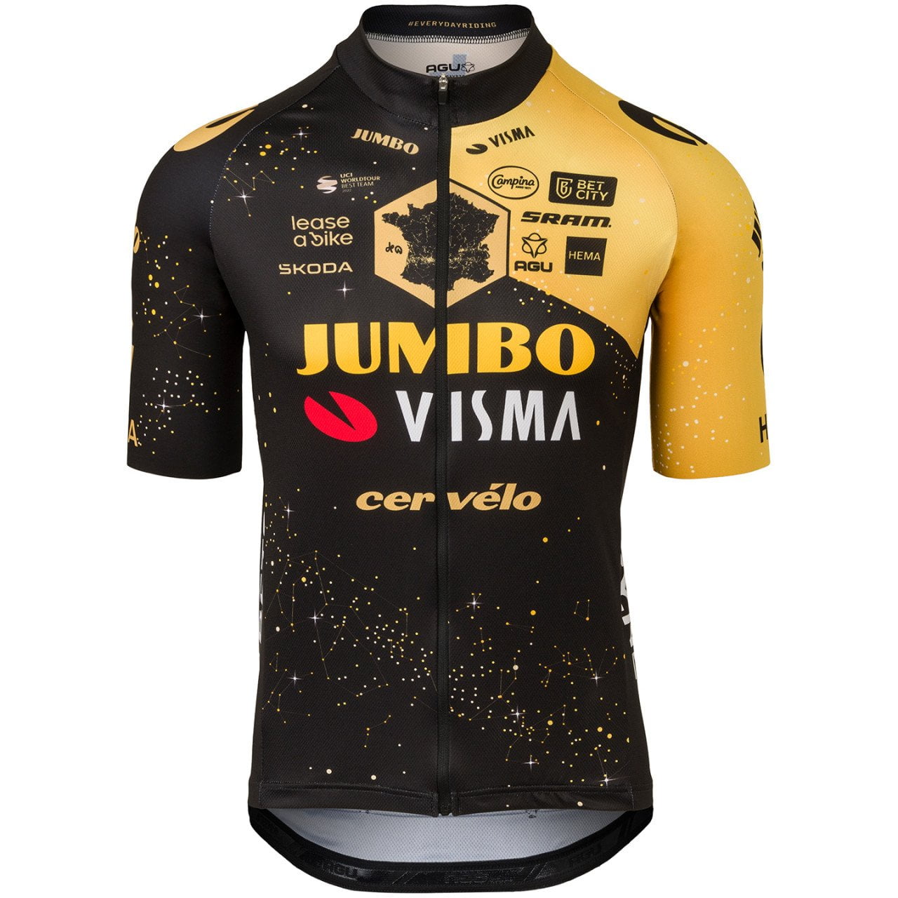TEAM JUMBO-VISMA Shirt met korte mouwen TdF 2023