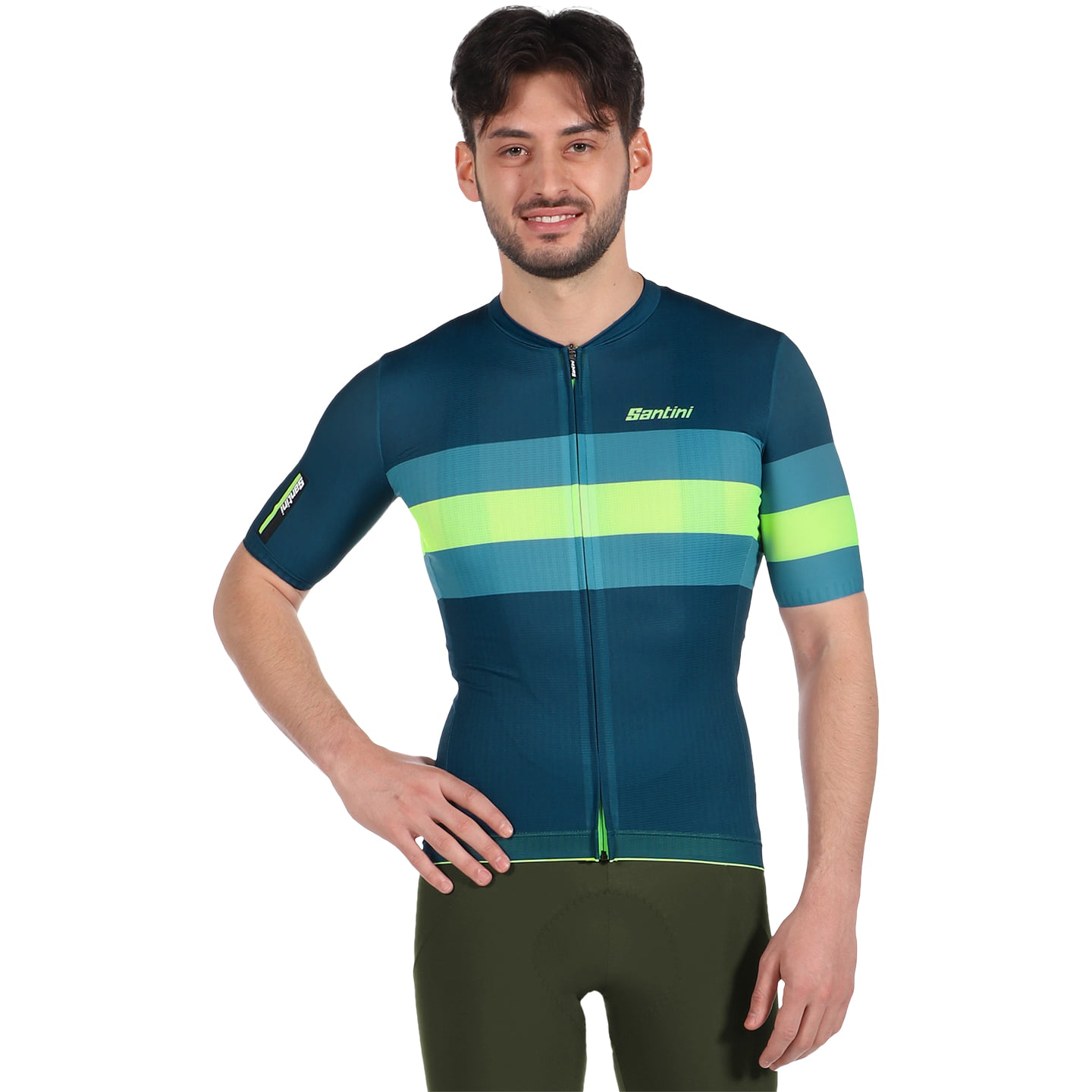 SANTINI Sleek Bengal Short Sleeve Jersey Short Sleeve Jersey, for men, size M, Cycling jersey, Cycling clothing