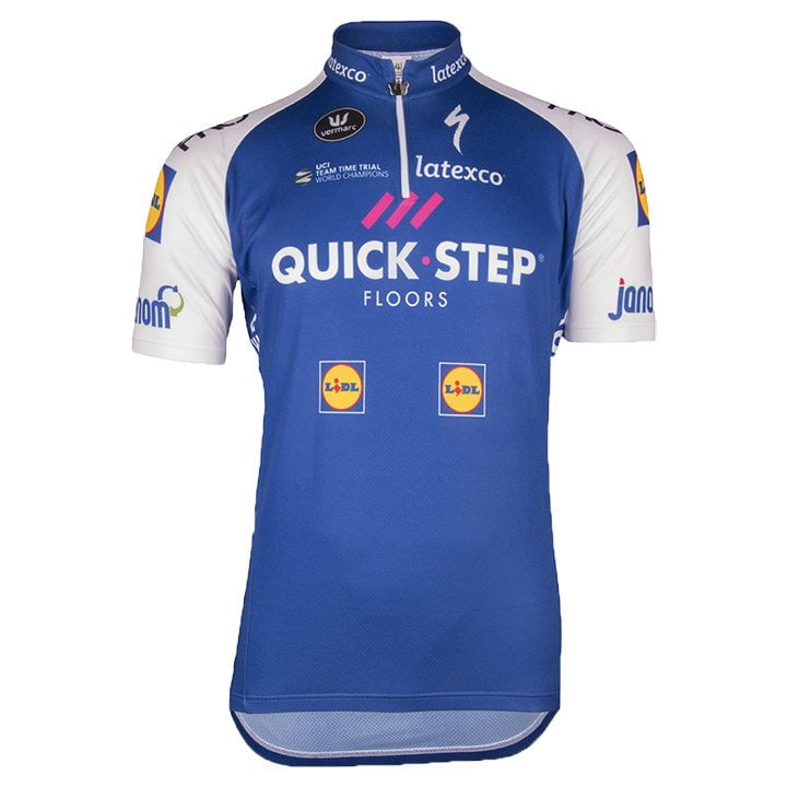 QUICK-STEP FLOORS 2017 Short Sleeve Jersey, for men, size 2XL, Cycle shirt, Bike gear