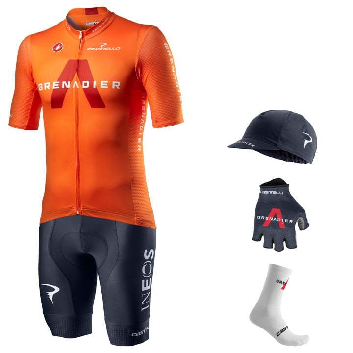 INEOS GRENADIER Competizione 2021 Maxi-Set (5 stukken), voor heren, Fietskleding