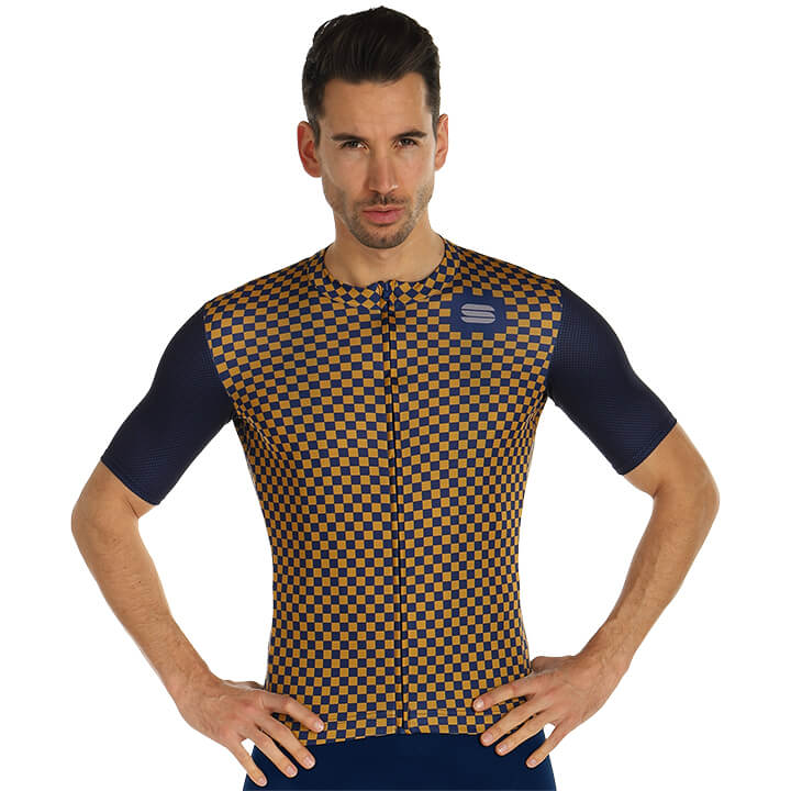 SPORTFUL Shirt met korte mouwen Checkmate fietsshirt met korte mouwen, voor here