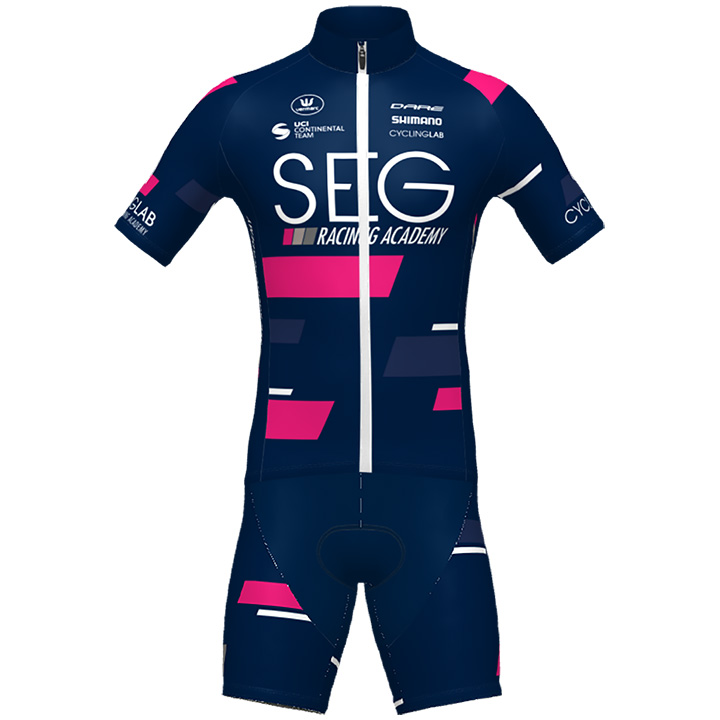SEG RACING ACADEMY 2021 Set (fietsshirt + fietsbroek), voor heren, Fietskleding