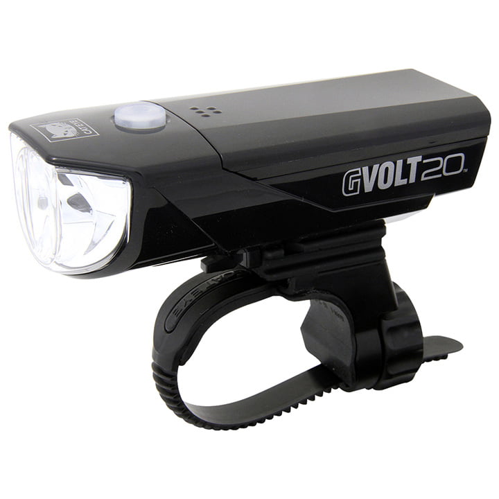 CATEYE GVolt 20 RC Headlight, black, Bicycle light, Bike accessories