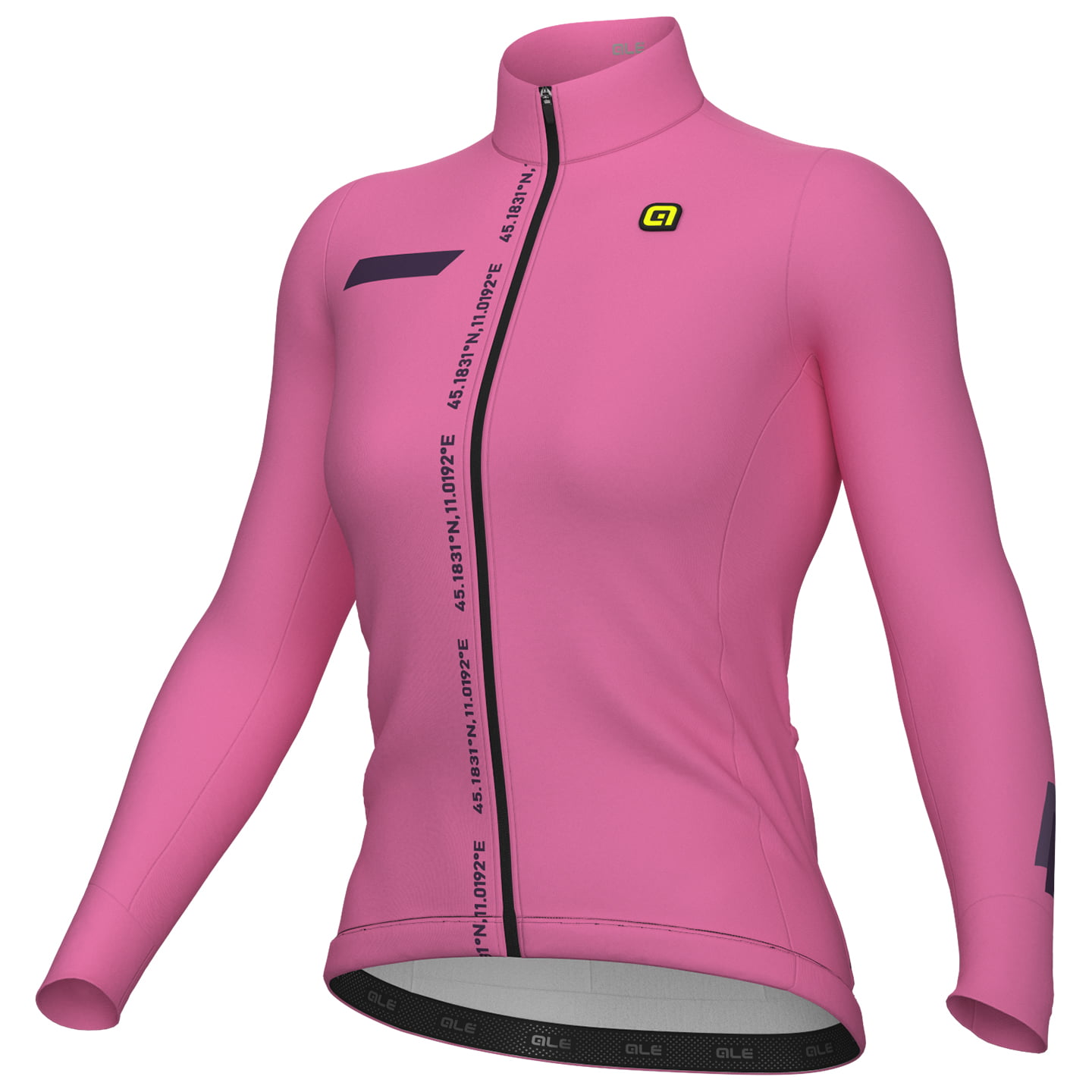 ALÉ Dames Langarm Jersey Follow Me damesfietsshirt met lange mouwen, Maat M,