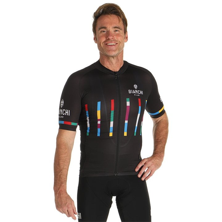 BIANCHI MILANO Fanaco Short Sleeve Jersey Short Sleeve Jersey, for men, size L, Cycling jersey, Cycling clothing
