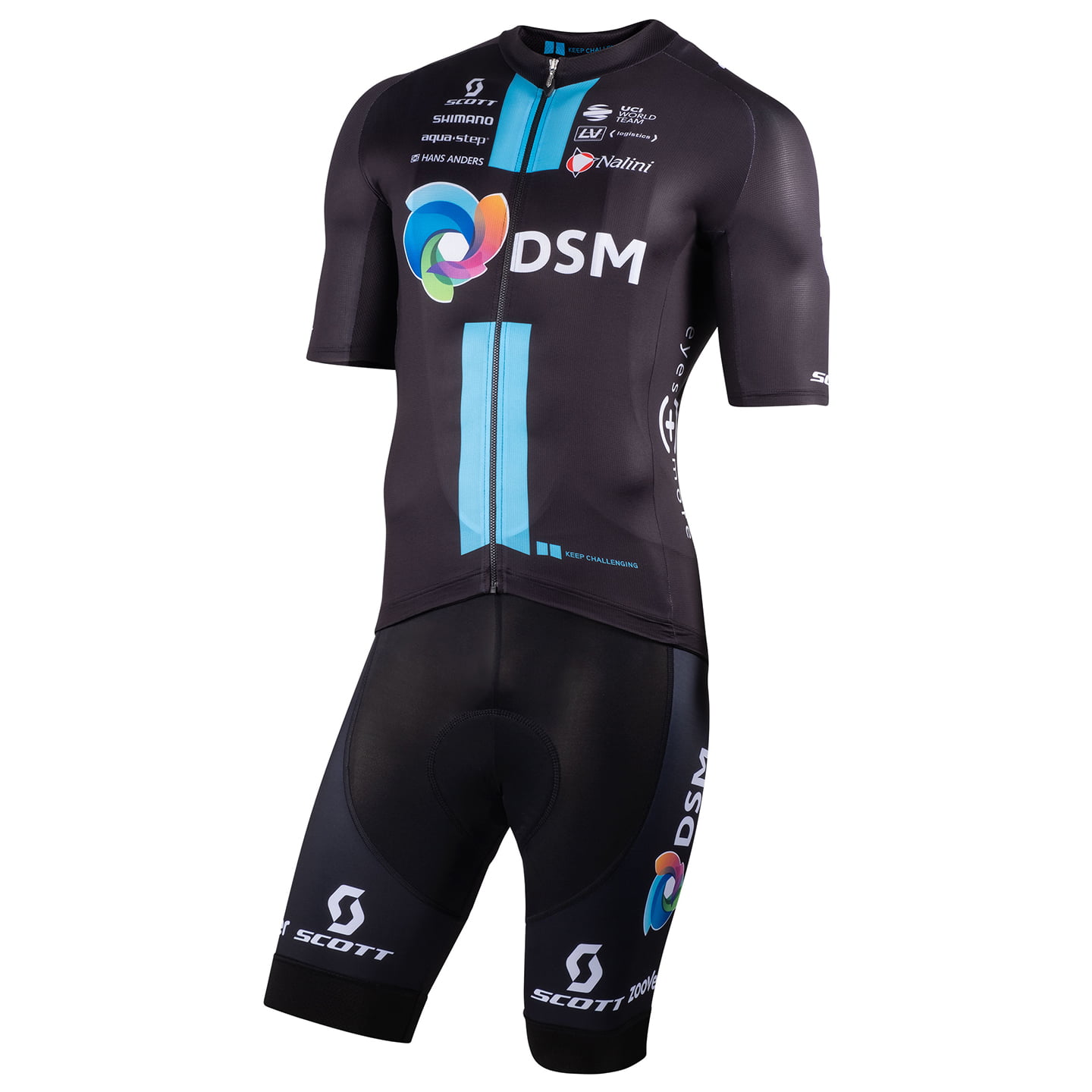 TEAM DSM 2022 Set (cycling jersey + cycling shorts) Set (2 pieces), for men, Cycling clothing