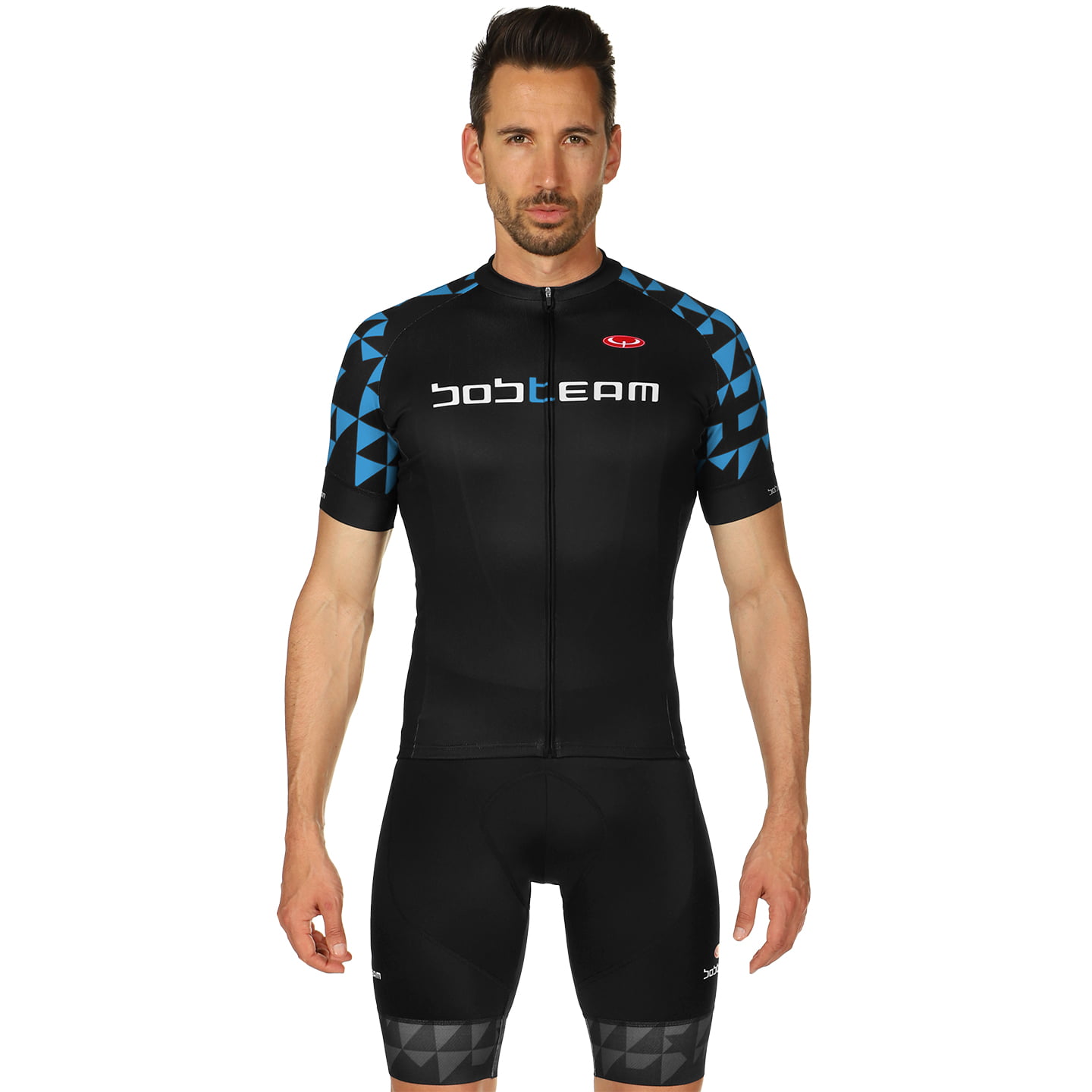 BOBTEAM Les Alpes Set (fietsshirt + fietsbroek) set (2 artikelen), voor heren