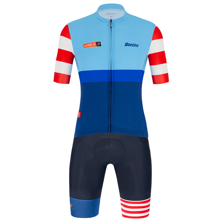 LA VUELTA 1791m 2021 Set (fietsshirt + fietsbroek), voor heren, Fietskleding